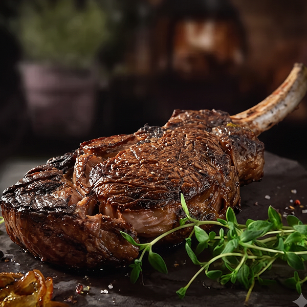 Grand Cru Dry-Aged Bison Tomahawk Ribeye