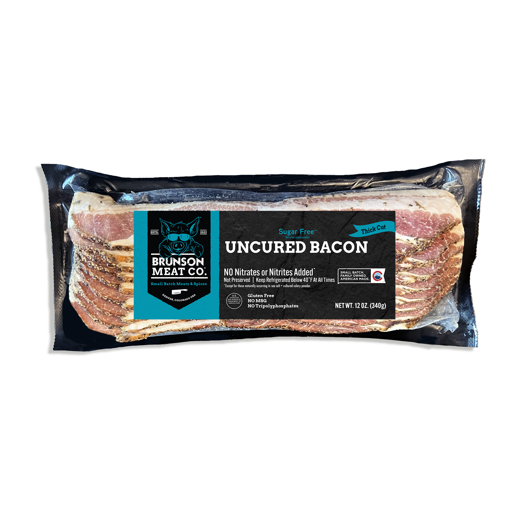 Sugar-Free Uncured Bacon - NB