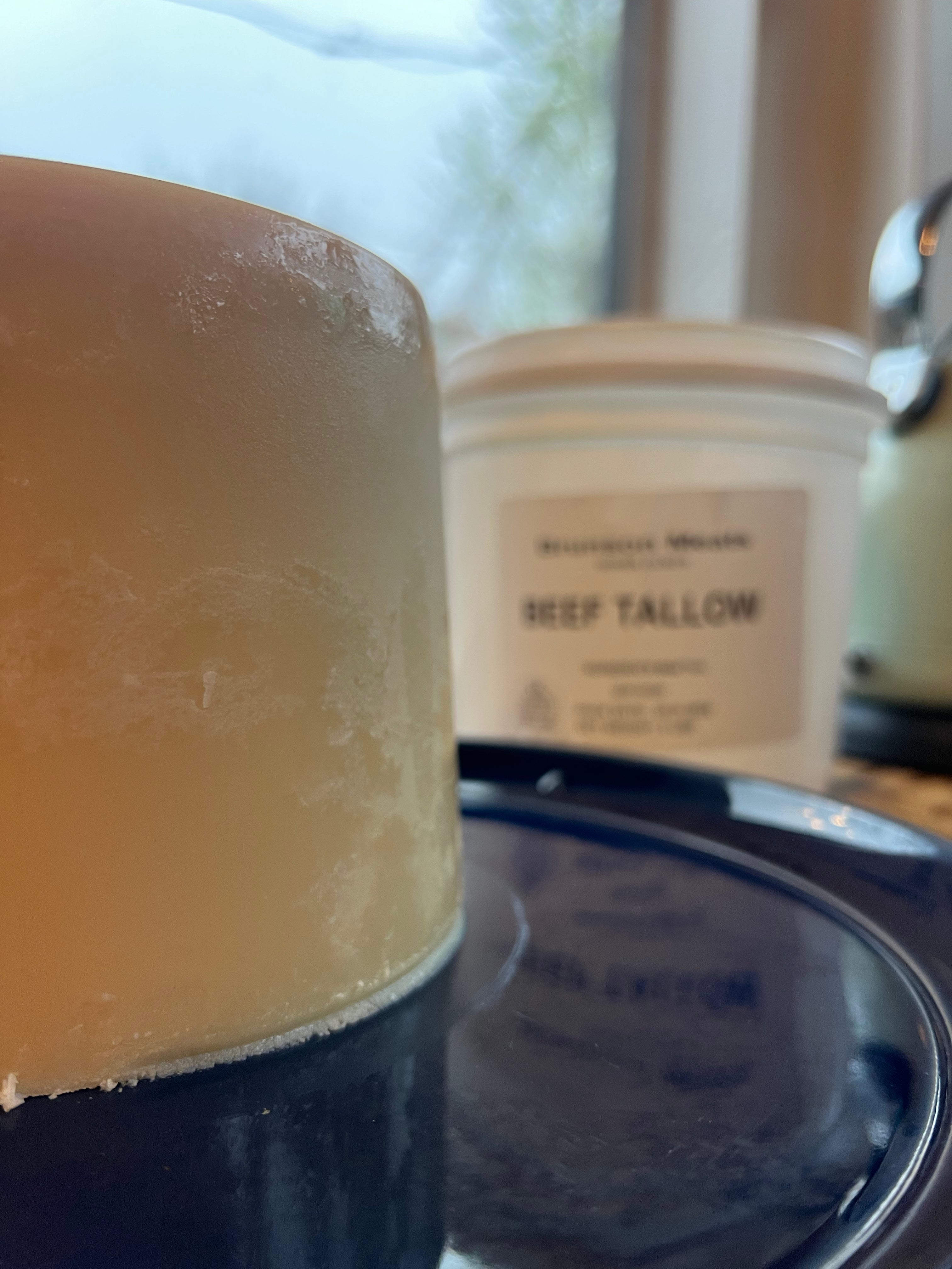 100% Natural Dry-Aged Beef Tallow (1/2 Gallon)