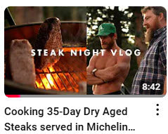 Cooking 35-Day Dry Aged Steaks at Muscle Mountain with Eric Hinman